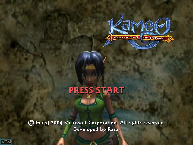Image de l'ecran titre du jeu Kameo sur Microsoft Xbox