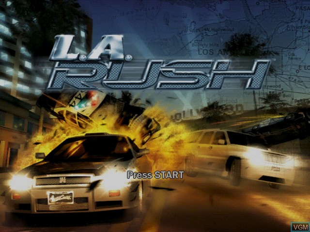 Image de l'ecran titre du jeu L.A. Rush sur Microsoft Xbox
