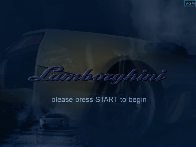 Image de l'ecran titre du jeu Lamborghini sur Microsoft Xbox