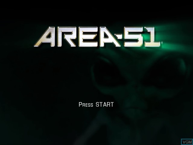 Image de l'ecran titre du jeu Area 51 sur Microsoft Xbox