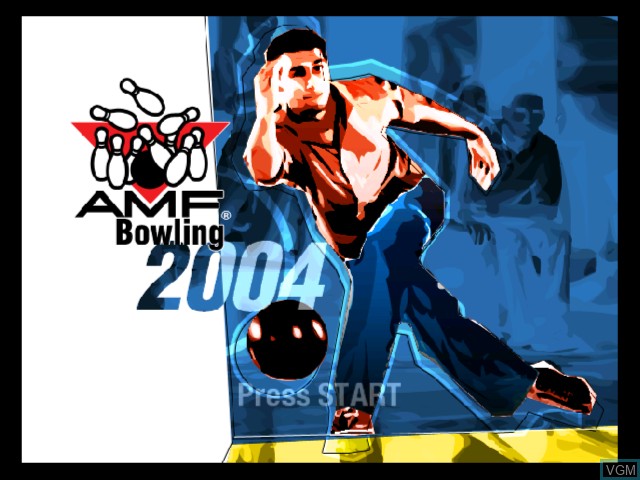 Image de l'ecran titre du jeu AMF Bowling 2004 sur Microsoft Xbox