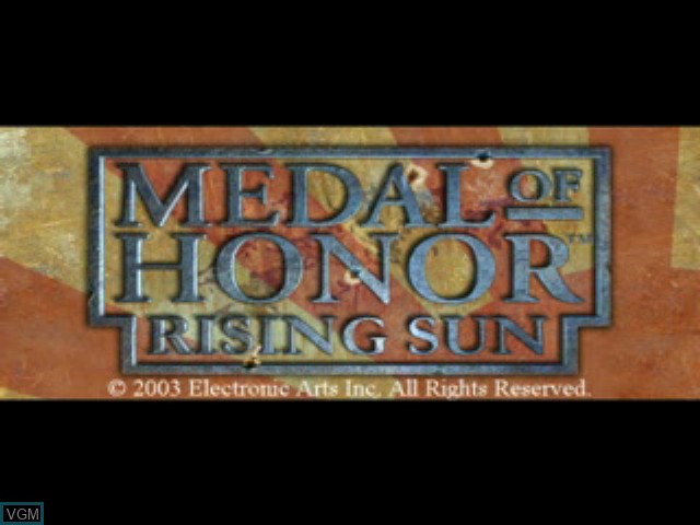 Image de l'ecran titre du jeu Medal of Honor - Rising Sun sur Microsoft Xbox