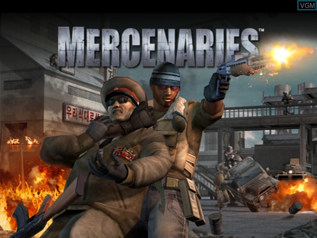 Image de l'ecran titre du jeu Mercenaries - Playground of Destruction sur Microsoft Xbox