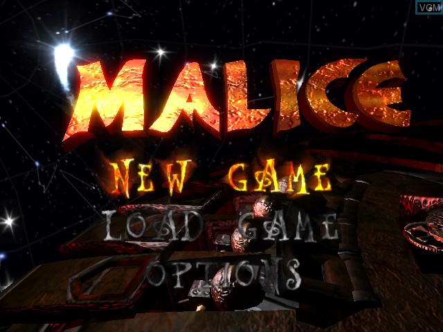 Image de l'ecran titre du jeu Malice sur Microsoft Xbox