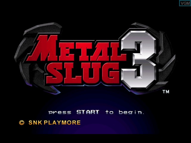 Image de l'ecran titre du jeu Metal Slug 3 sur Microsoft Xbox