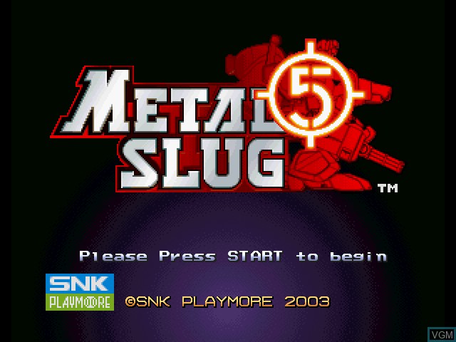 Image de l'ecran titre du jeu Metal Slug 5 sur Microsoft Xbox