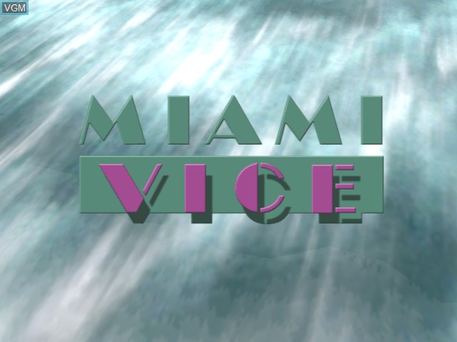 Image de l'ecran titre du jeu Miami Vice sur Microsoft Xbox