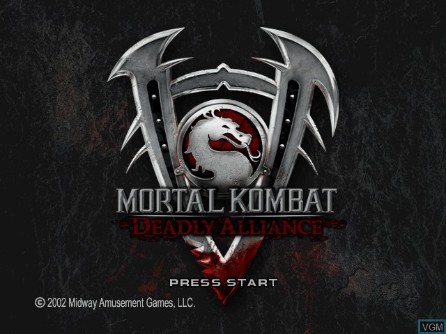 Image de l'ecran titre du jeu Mortal Kombat - Deadly Alliance sur Microsoft Xbox