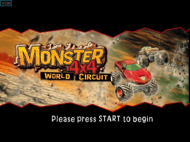 Image de l'ecran titre du jeu Monster 4X4 - World Circuit sur Microsoft Xbox