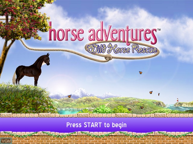 Image de l'ecran titre du jeu Barbie Horse Adventures - Wild Horse Rescue sur Microsoft Xbox
