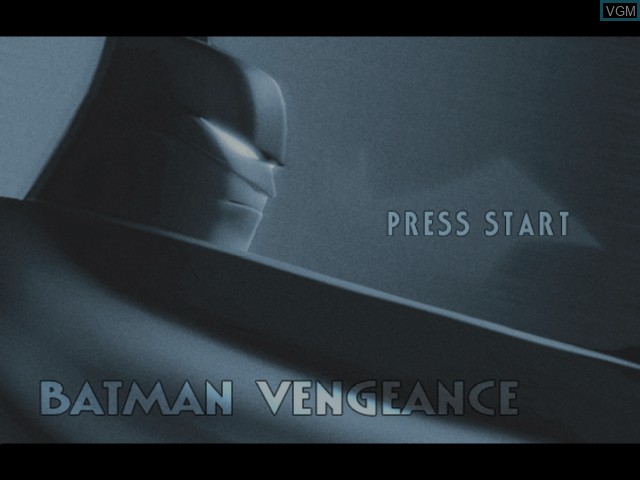 Image de l'ecran titre du jeu Batman - Vengeance sur Microsoft Xbox