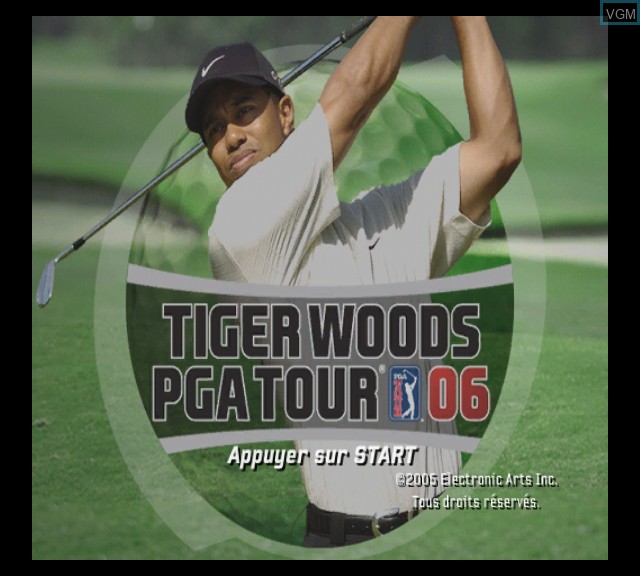 Image de l'ecran titre du jeu Tiger Woods PGA Tour 06 sur Microsoft Xbox