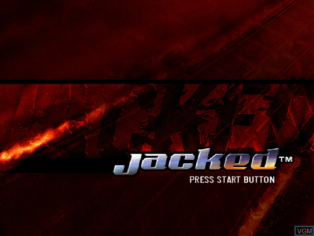 Image de l'ecran titre du jeu Jacked sur Microsoft Xbox