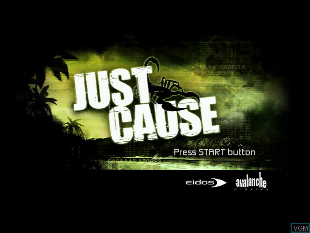 Image de l'ecran titre du jeu Just Cause sur Microsoft Xbox