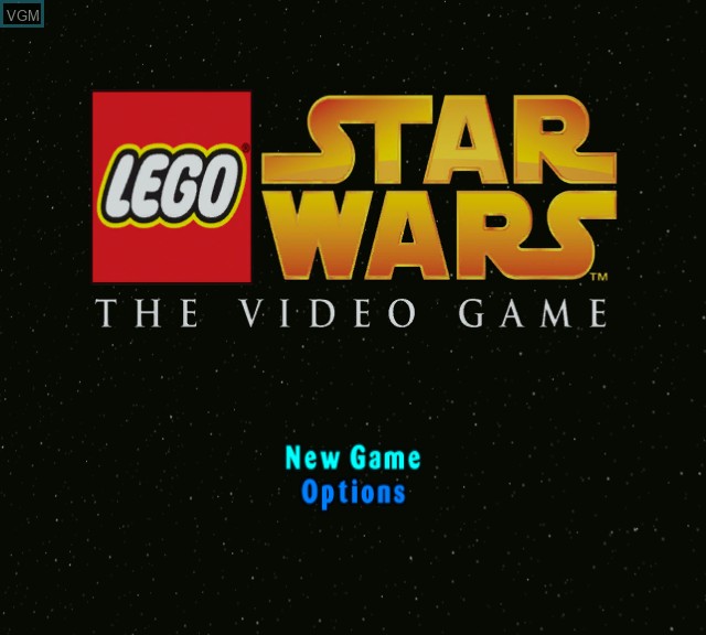Image de l'ecran titre du jeu LEGO Star Wars sur Microsoft Xbox