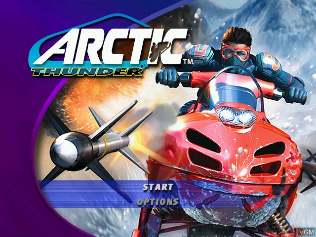 Image de l'ecran titre du jeu Arctic Thunder sur Microsoft Xbox