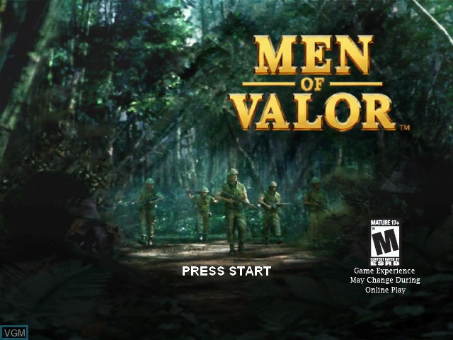 Image de l'ecran titre du jeu Men of Valor sur Microsoft Xbox