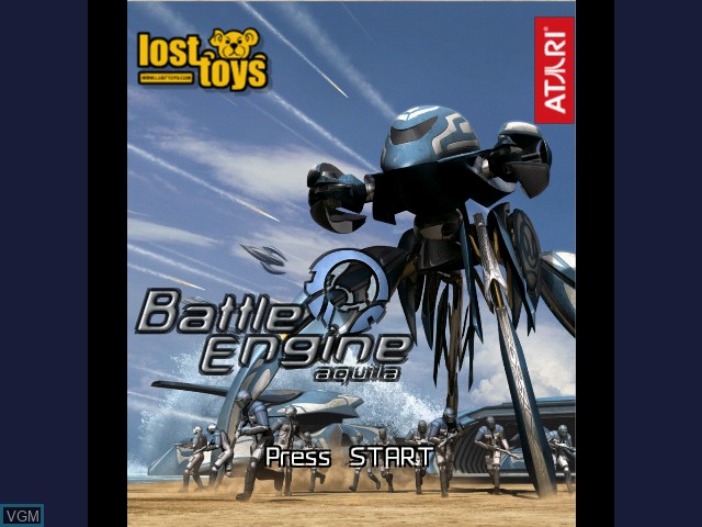Image de l'ecran titre du jeu Battle Engine Aquila sur Microsoft Xbox