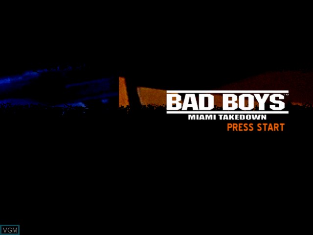 Image de l'ecran titre du jeu Bad Boys - Miami Takedown sur Microsoft Xbox