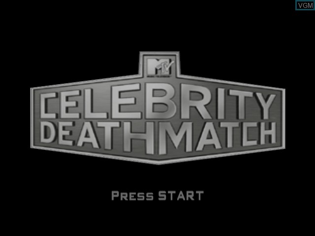 Image de l'ecran titre du jeu MTV's Celebrity Deathmatch sur Microsoft Xbox