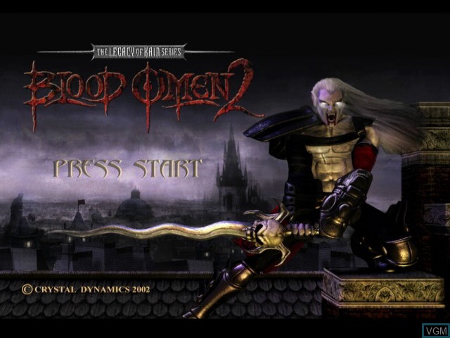 Image de l'ecran titre du jeu Legacy of Kain - Blood Omen 2 sur Microsoft Xbox