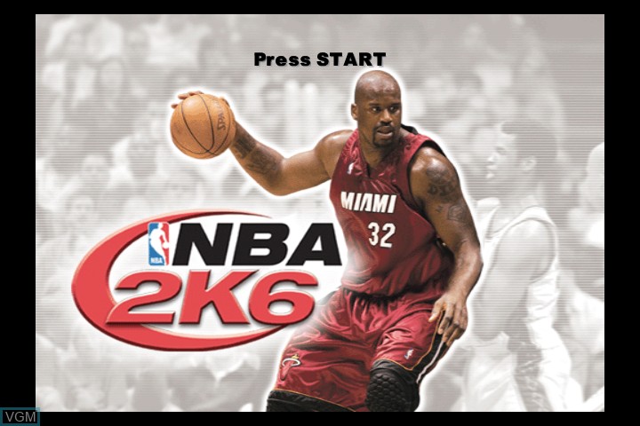 Image de l'ecran titre du jeu NBA 2K6 sur Microsoft Xbox