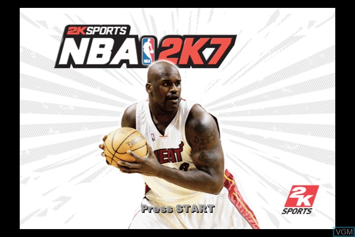 Image de l'ecran titre du jeu NBA 2K7 sur Microsoft Xbox