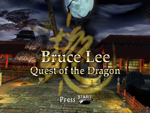 Image de l'ecran titre du jeu Bruce Lee - Quest of the Dragon sur Microsoft Xbox