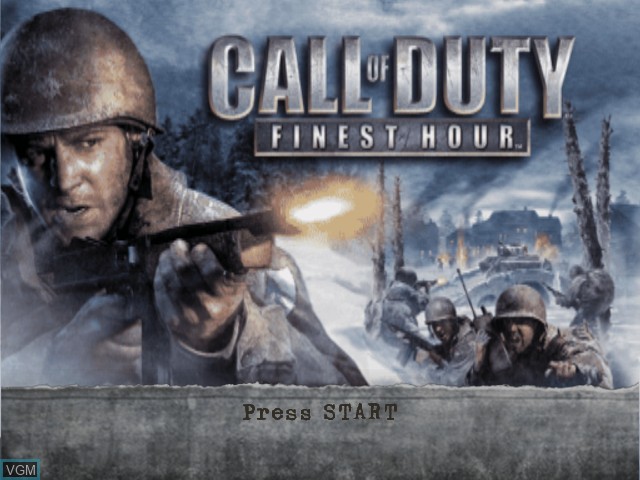 Image de l'ecran titre du jeu Call of Duty - Finest Hour sur Microsoft Xbox