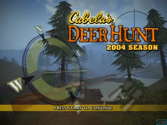 Image de l'ecran titre du jeu Cabela's Deer Hunt 2004 Season sur Microsoft Xbox