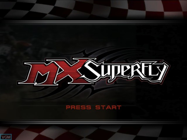 Image de l'ecran titre du jeu MX Superfly sur Microsoft Xbox