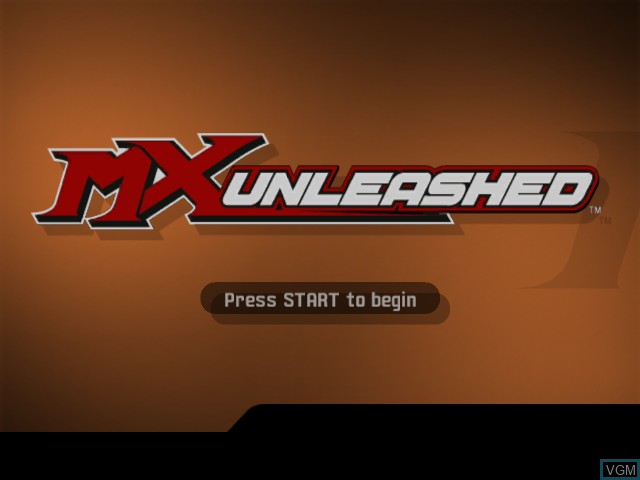 Image de l'ecran titre du jeu MX Unleashed sur Microsoft Xbox