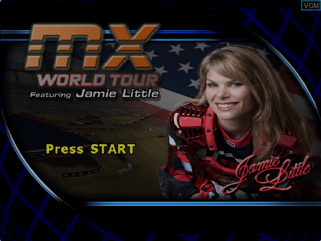 Image de l'ecran titre du jeu MX World Tour Featuring Jamie Little sur Microsoft Xbox