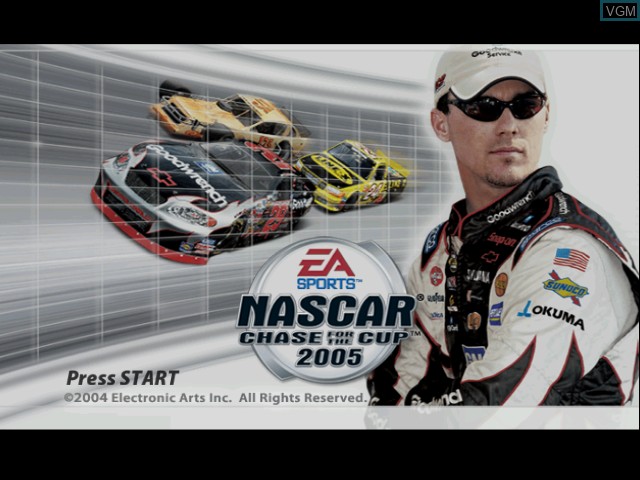 Image de l'ecran titre du jeu NASCAR 2005 - Chase for the Cup sur Microsoft Xbox