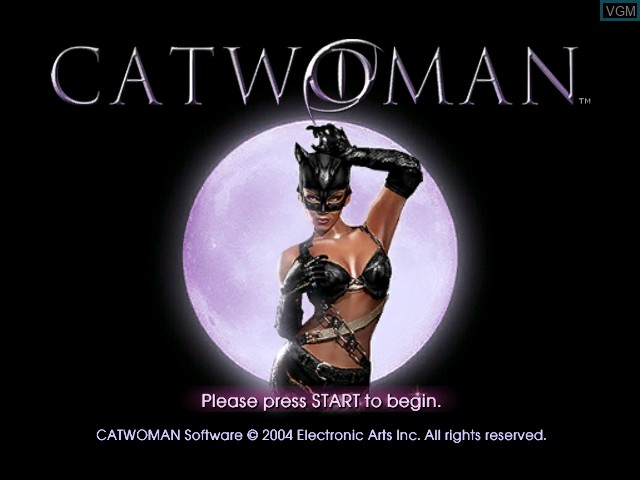 Image de l'ecran titre du jeu Catwoman sur Microsoft Xbox