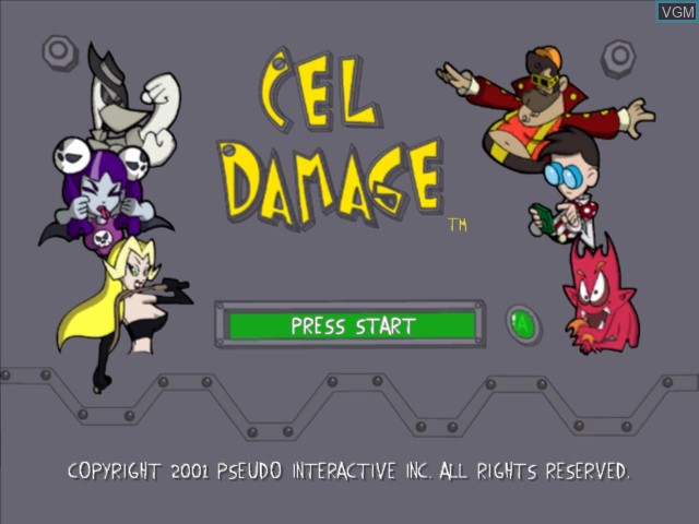 Image de l'ecran titre du jeu Cel Damage sur Microsoft Xbox