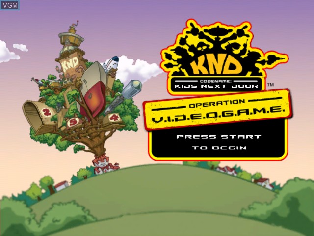Image de l'ecran titre du jeu Codename - Kids Next Door - Operation V.I.D.E.O.G.A.M.E. sur Microsoft Xbox