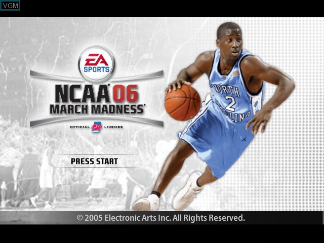 Image de l'ecran titre du jeu NCAA March Madness 06 sur Microsoft Xbox