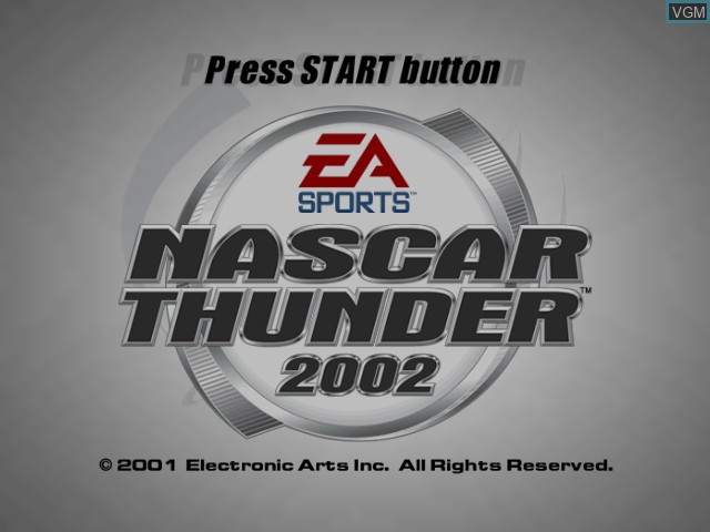 Image de l'ecran titre du jeu NASCAR Thunder 2002 sur Microsoft Xbox