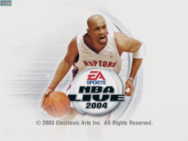 Image de l'ecran titre du jeu NBA Live 2004 sur Microsoft Xbox