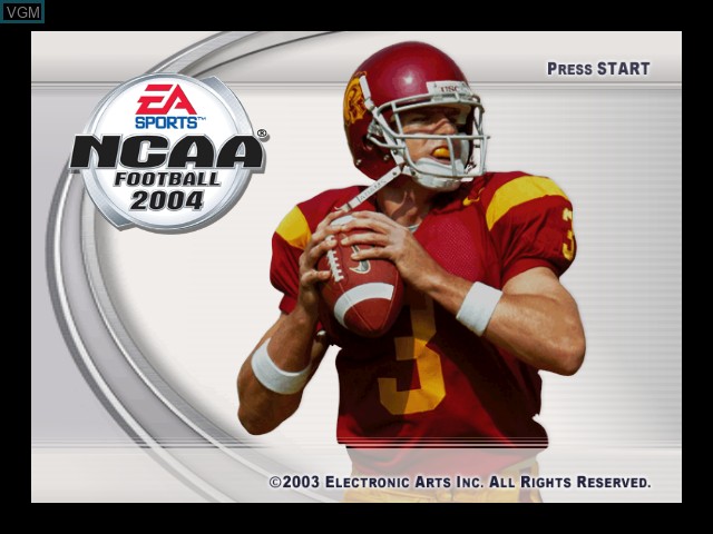 Image de l'ecran titre du jeu NCAA Football 2004 sur Microsoft Xbox