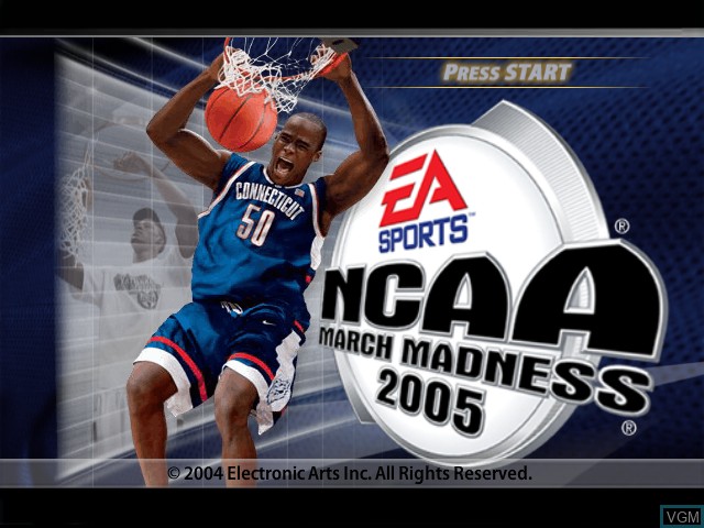 Image de l'ecran titre du jeu NCAA March Madness 2005 sur Microsoft Xbox