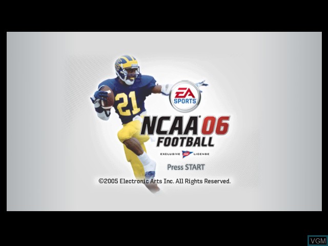 Image de l'ecran titre du jeu NCAA Football 06 sur Microsoft Xbox