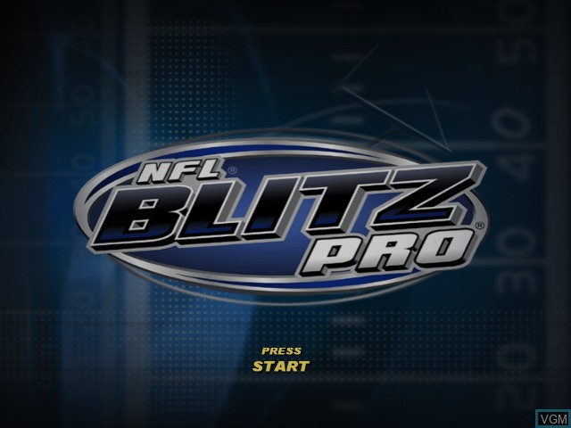 Image de l'ecran titre du jeu NFL Blitz Pro sur Microsoft Xbox