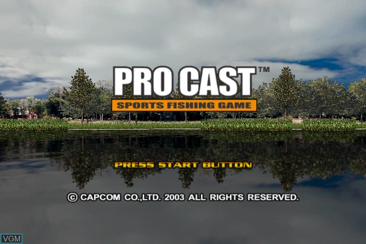 Image de l'ecran titre du jeu Pro Cast Sports Fishing sur Microsoft Xbox