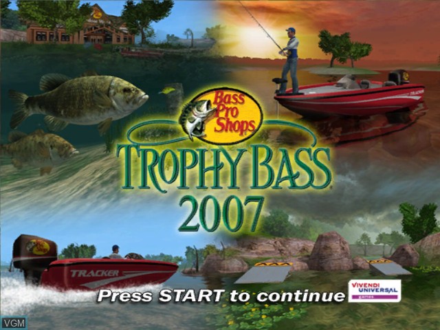 Image de l'ecran titre du jeu Bass Pro Shops - Trophy Bass 2007 sur Microsoft Xbox