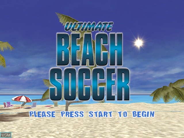 Image de l'ecran titre du jeu Ultimate Beach Soccer sur Microsoft Xbox