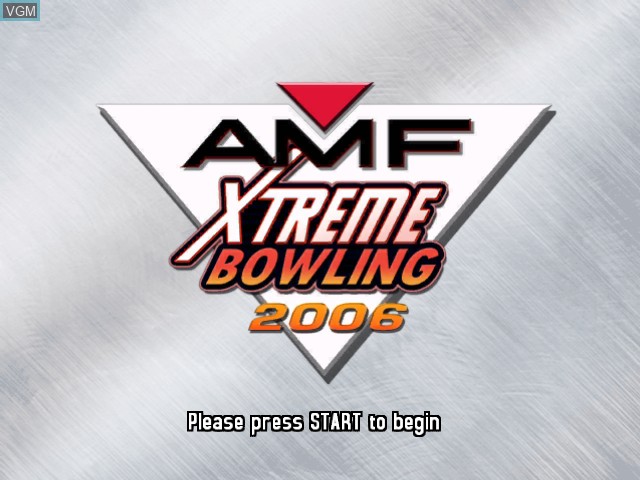 Image de l'ecran titre du jeu AMF Xtreme Bowling sur Microsoft Xbox