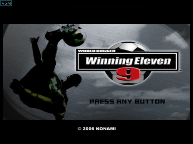 Image de l'ecran titre du jeu World Soccer Winning Eleven 9 sur Microsoft Xbox