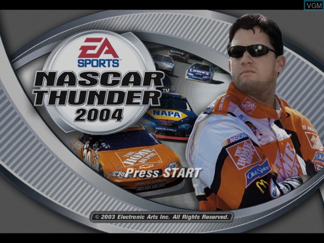 Image de l'ecran titre du jeu NASCAR Thunder 2004 sur Microsoft Xbox